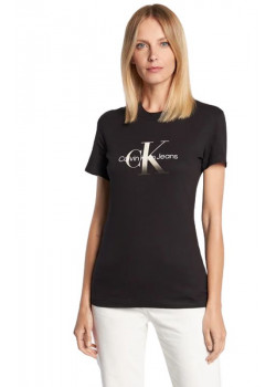 Čierne dámske tričko Calvin Klein s krátkym rukávom
