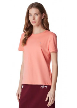 Dámske ružové tričko s krátkym rukávom Tommy Hilfiger